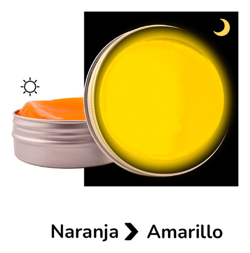 Slime Que Brilla En La Oscuridad Super Estirable Con Aroma Naranja