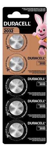 Pack Tira 5 Pilas Botón Duracell Cr2032 Dl2032