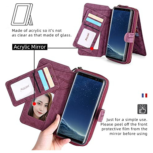 Funda Para Samsung Galaxy S8 Vino Rojo S 8 8s Edge Piel Sint