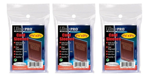 Ultra Pro Card Sleeves Paquete X 300 Unidades Trading Cards