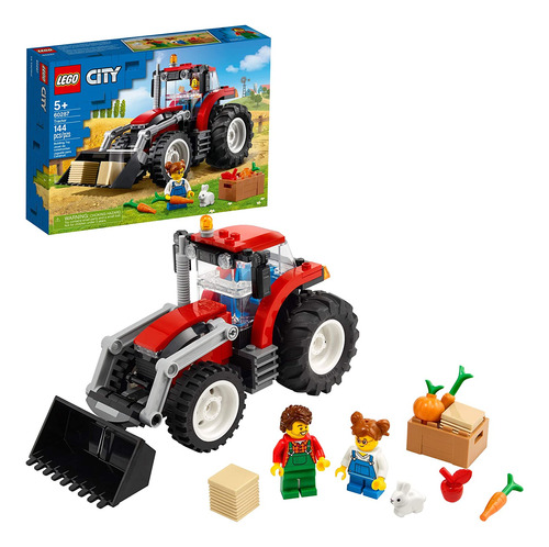 Kit De Construcción Lego City Tractor 60287, Juguete Genial
