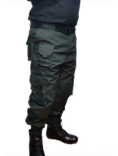 Pantalón Cargo Táctico Militar Unicolor