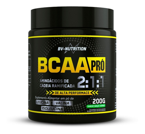 Bcaa Pró 2:1:1 Alta Performance 200g Sabores - Bv Nutrition