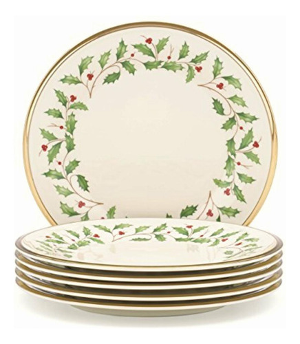 Lenox Holiday Juego De 5 Piezas, Color Marfil, Ensaladeras,