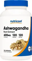 Comprar Ashwagandha Raíz 120 Cápsulas Importado Usa Insomnio Estrés