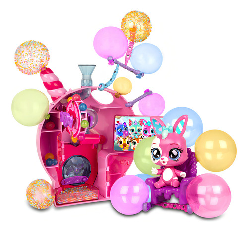 Muñeca Play Set Bubiloons Mila Bubi Lab Máquina De Burbujas Color Rosa