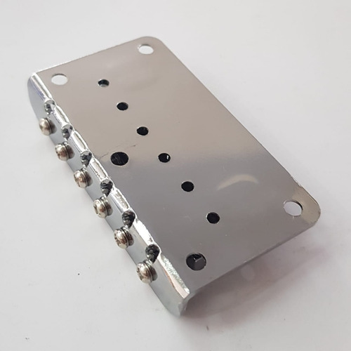 Imagem 8 de 8 de Ponte Fixa Standard Guitarra Stratocaster Cromada Dolphin !!