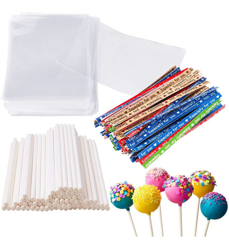 6 Pulgadas Cake Pop Maker Kit 100 Piezas Cake Pop Stick...