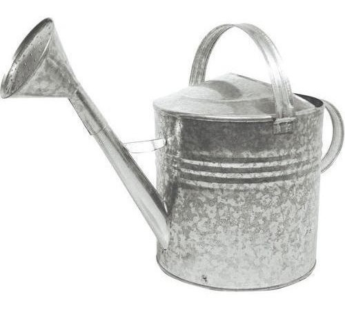 Regador De Água Para Jardim Plantas Galvanizado 10l