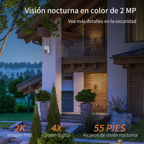 Cámara Baby Monitor Bebes Micrófono Visión Nocturna Blanco