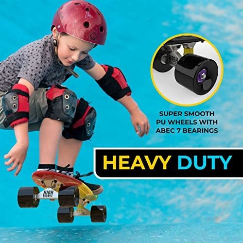 High B Oz Skateboard 22 Inch Complete Retro Mini Cruiser