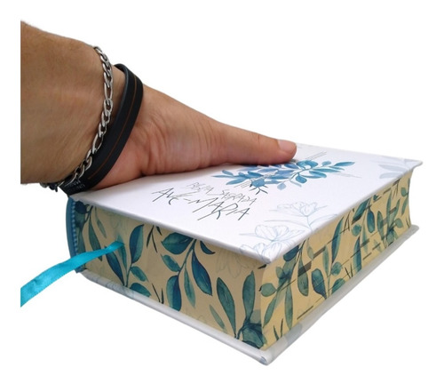 Kit Bíblia Católica Terço Nossa Senhora De Lourdes Sagrada Ave-maria Capa Flores Cristão Crucifixo