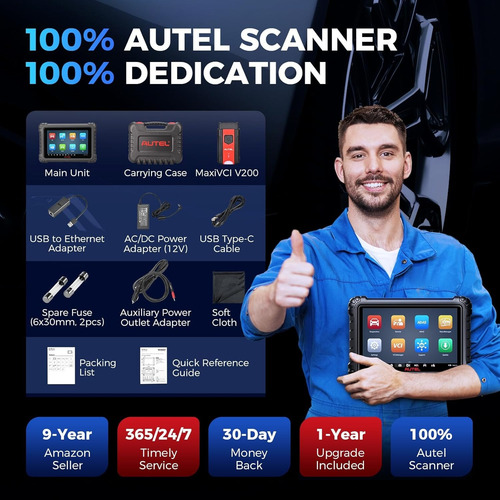 Scanner Automotriz Autel Ms906max Programacion Ecu +40 Servi