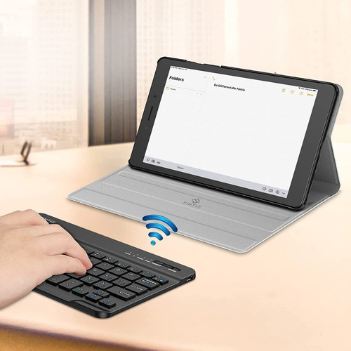 Imagen 6 de 10 de Funda Con Teclado Español Samsung Tab A8 2019 T290/295 - M.t