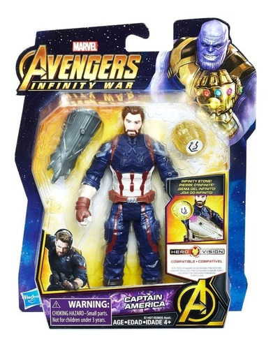 Capitan America Avengers Infinity War Gemas 15 Cm