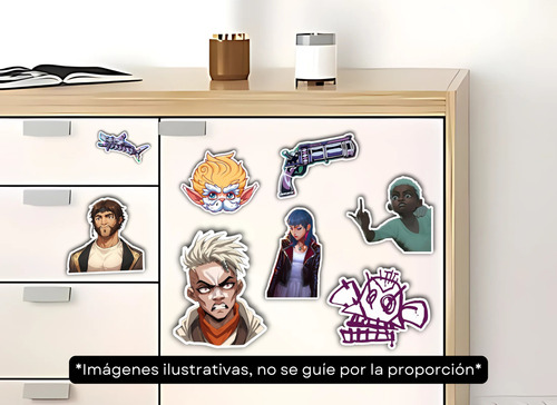 Sticker Arcane League Of Legends Lol Pegar En Móvil Pc X10