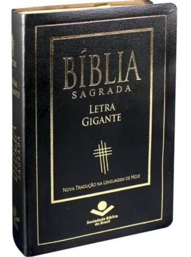 Bíblia Sagrada Letra Gigante Ntlh Luxo Preto Sbb