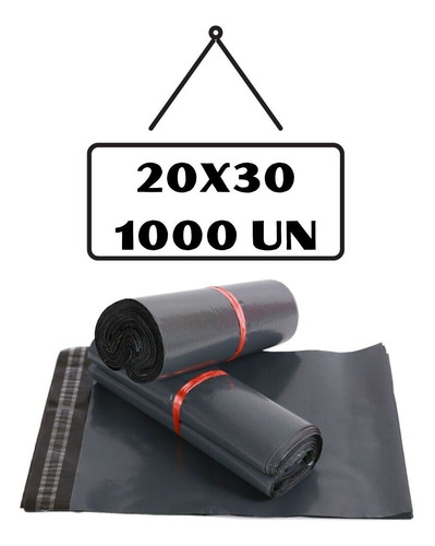 1000 Envelopes De Segurança 20x30 Eco Saco Embalagem Correio