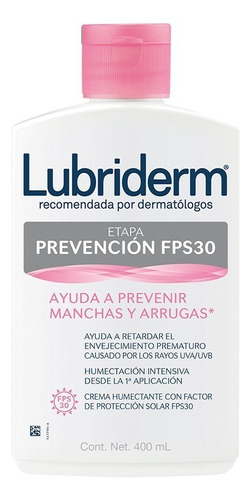 Lubriderm Fps 30 Botella 400ml