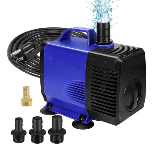 Bomba Sumergible Para Pecera Fuente Acuario 80w 3.5m 3500l/h