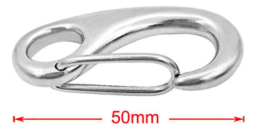 12pcs Ganchos 316 Acero Inoxidable Barco Ejercicio