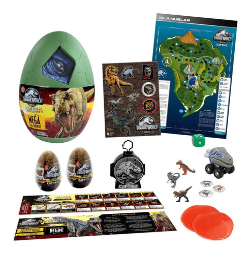 Jurassic World Mega Huevo Sorpresa Slime Toy Monster