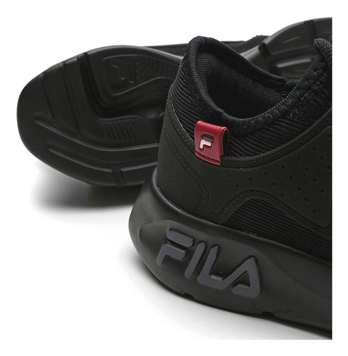 Tenis Fila Men Shoes Iconic Preto/vermelho Ref. 943939
