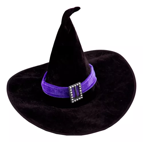 Chapéu Cinto da Bruxa Halloween - Roxo - 1 unidade - Cromus