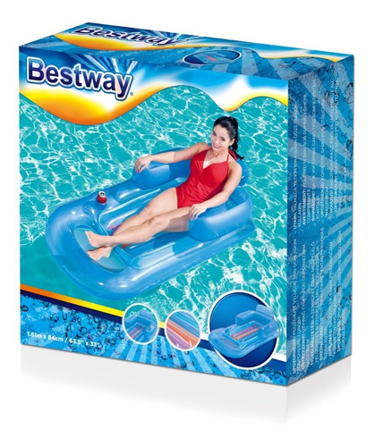 Colchoneta Sillon Cool Inflable 43028 Bestway 157 Cm X 89cm