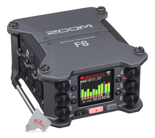 Gravador De Campo Zoom F6 De 6 Entradas/14 Faixas Com Flutua