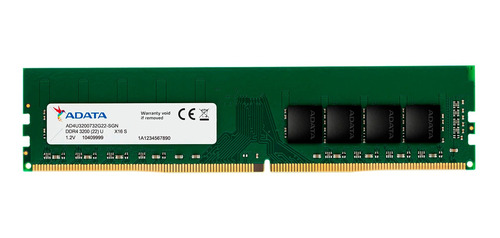 Imagen 2 de 3 de Memoria Ram U-dimm Adata Premier 16gb 3200mhz Ddr4