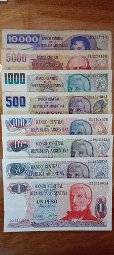 Billetes Argentinos Peso Argentino 1983-858 Billetes N823