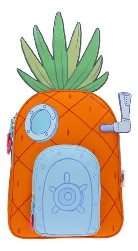 comprar Mochila Bob Esponja La Casa De La Piña Color Naranja Diseño De La Tela Lisa