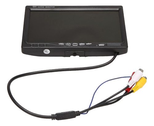 Monitor 7 Pulgadas Tft Lcd Rca Entrada Sd, Parlantes 800x480 Negro