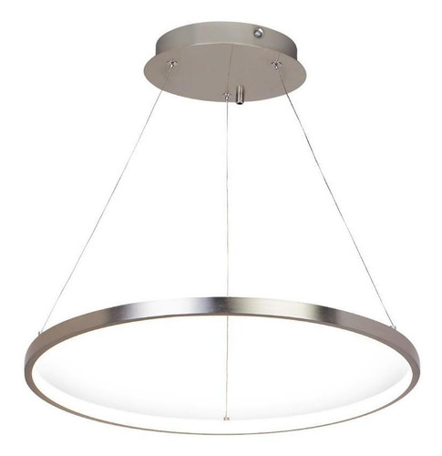 Lampara Colgante Santinado Luz Suave Cálida Integrado Led Color Gris Tecnolite 32dctlled205v30s