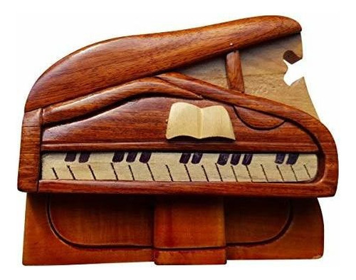 Caja De Baratijas De Rompecabezas De Piano Secreto De Ar