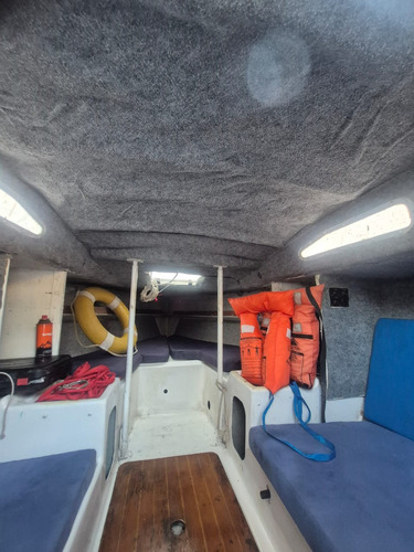 Velero 23 Pies Con Motor Fuera De Borda Power Tec 5hp De 4 T