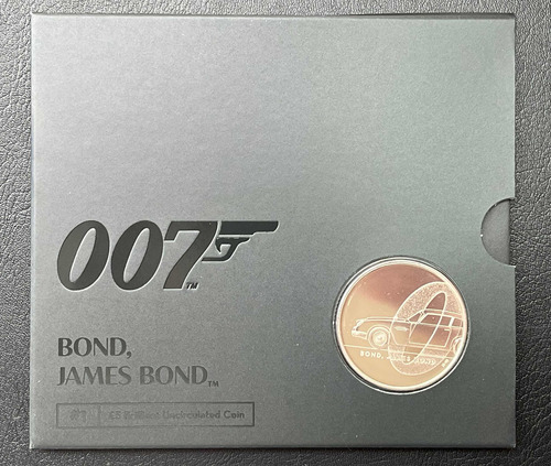 Moeda 5 Pounds 2020 - Bond, James Bond 007
