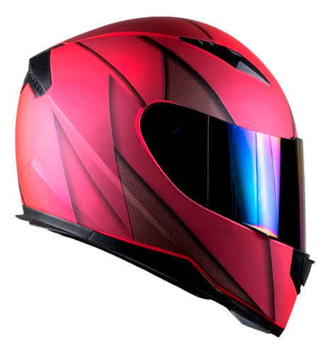 Casco Motocicleta Kov Novak Blade Integral Certificado Dot Rosa Oscuro Solido L