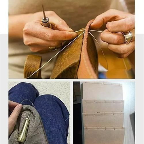 Set 4 Piezas Reparación De Aguja Para Coser Zapatos Lonas