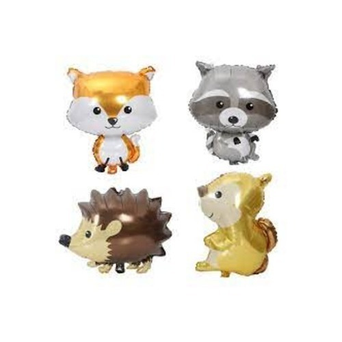 Pack De 4 Globos Animales Del Bosque Súper Gdes !! 65cm 