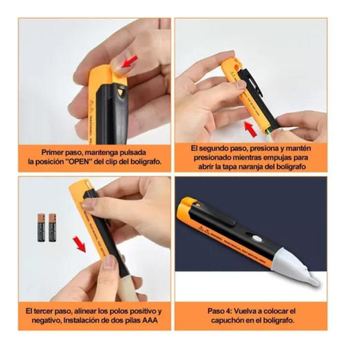 Bolígrafo De Inducción De Súper Seguridad Vd02 Con Led C