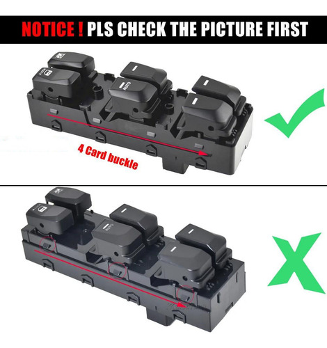Botón De Interruptor De Ventana Para Hyundai Ix35 2010-2015