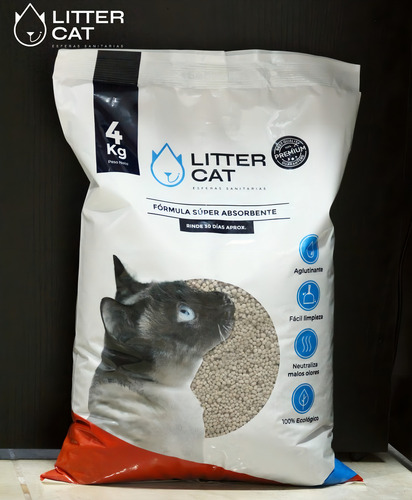 Esferas Sanitarias Aglutinante 4kg - Litter Cat