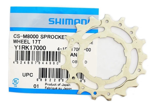 Cog Pinhao P/ Cassete Shimano Xt M8000 17 Dentes 11v