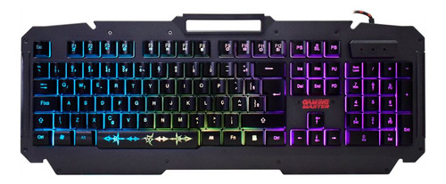 Teclado Usb Gamer K-mex Shuriken Kmj9 Led Rgb