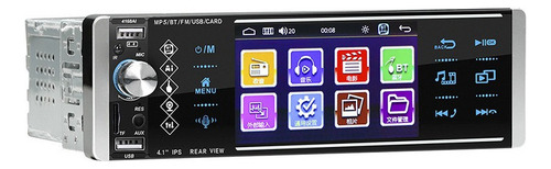 Para Auto Estéreo Bluetooth Mp5 4168ai Aux Tf Reversa Cámara