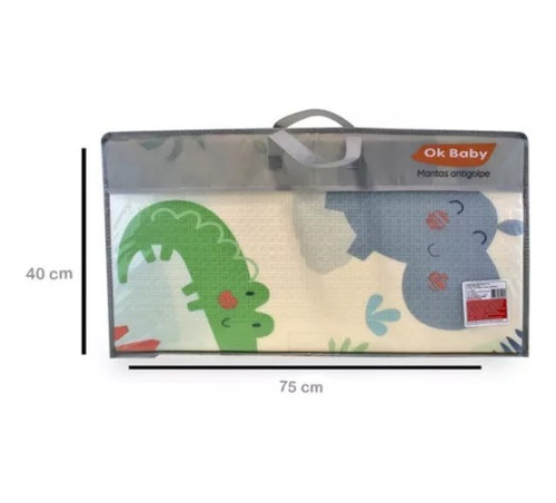 Imagen 6 de 8 de Manta Antigolpe Plegable Grande Con Bolso Para Llevar Ik0398