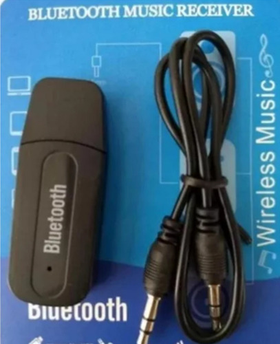 Receptor Bluetooth De Audio Usb Con Cable Auxiliar De 3.5 Mm