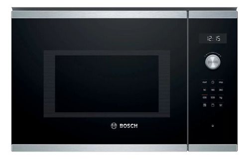 Microondas Grill Bosch Serie 6 Bel554ms0 Acero Inox Negro
